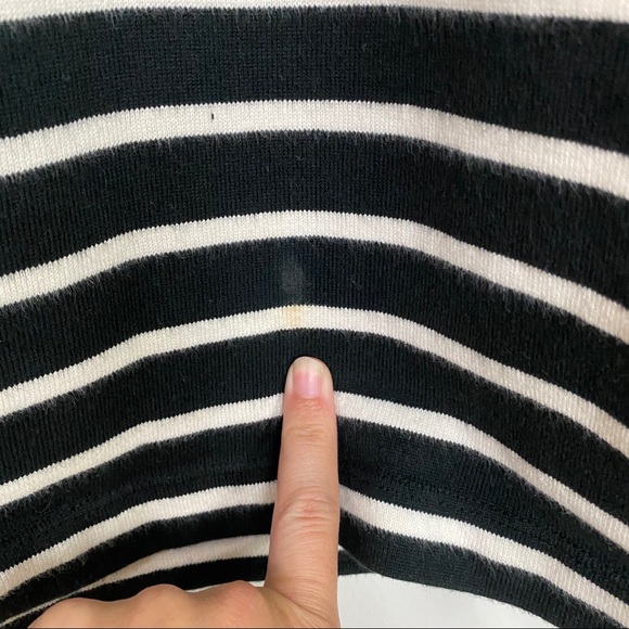 Uniqlo Striped Collared Dress Black/White Small - Picture 6 of 7